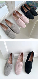2022 New Women Flat Shoes Woman Loafers Spring Autumn Casual Suede Slip on Woman Shoe Comfortable Lightweight Shoe Mujer Sapato