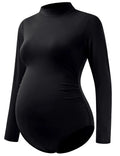 Maternity Bodysuit Pregnant Long Sleeve Stretchy Sexy Tight Bodycon Women's Photography Clothing Large Size