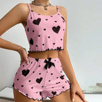 Women's Pajamas Set Sleepwear 2 PCS Short Tank Tops And Short