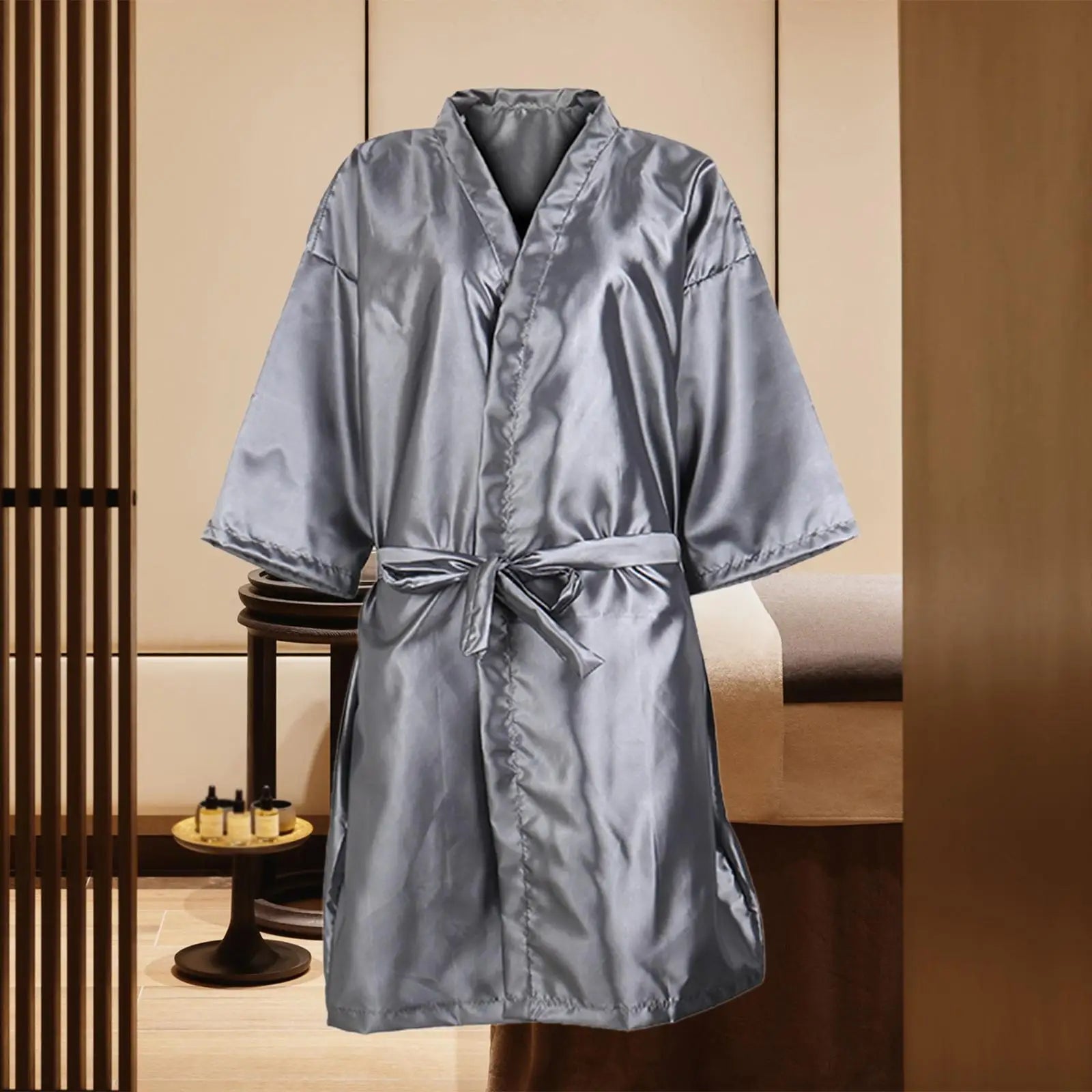 Haircut Cape Loungewear Professional Clients Barber V Neck Hair Salon Smocks