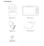 5 Inch Large Screen 360 Degree Bobbing Head 5 Inch Baby Monitor