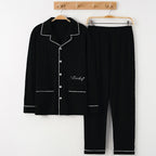 Pajamas for Men, Spring and Autumn Long-Sleeved Cardigans