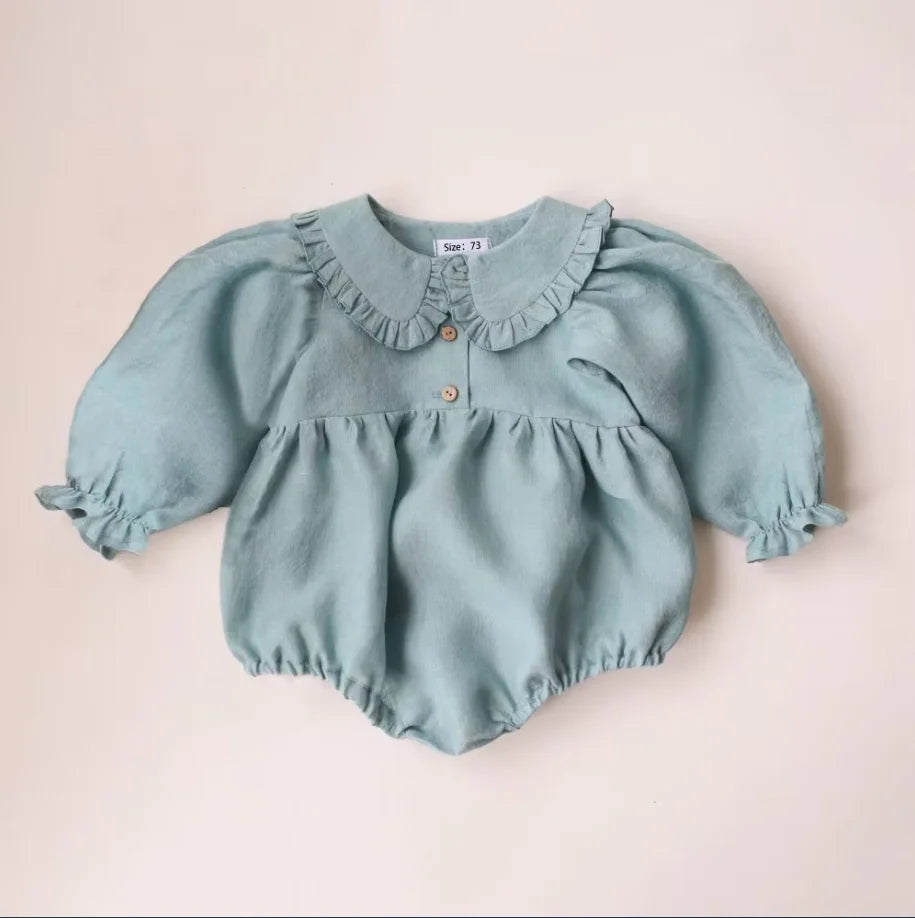 Baby Girl Clothes For 0-2Y Spring Soft Cotton Newborn Baby Girl Long Sleeves Romper Fashion Infant Clothing
