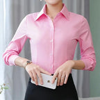 Elegant Women Shirts Woman White Shirt Long Sleeve Blouse