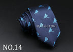 New Design Animal Tie For Men Polyester Woven Necktie Ladybug Dog Dinosaur Shark Jacquard Fashion Party Wedding Gravata Ties