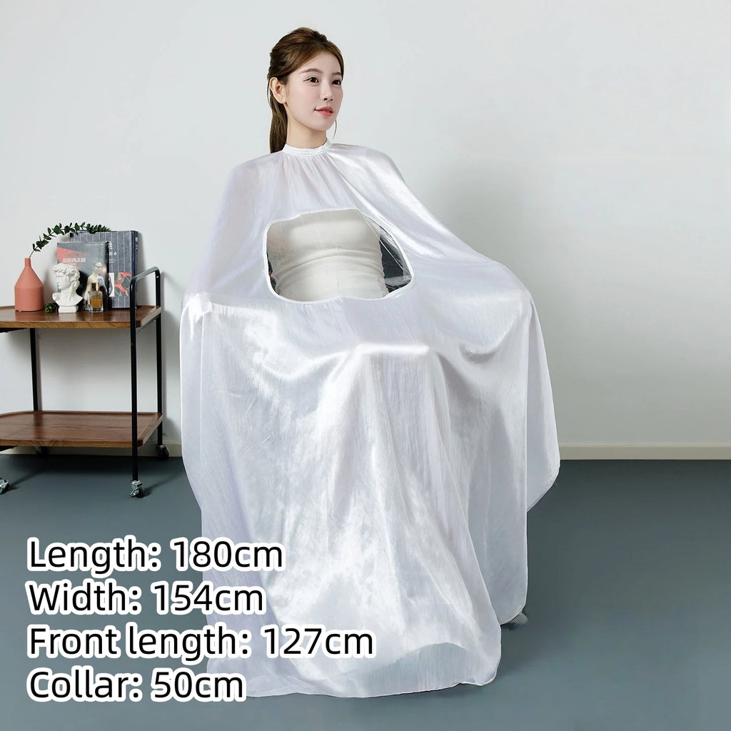 Large Size Hair Salon Hair Cutting Wrap Long Sleeve Hairdresser Robe Anti Hair Gown Barber Hairdressing Cloak Barbershop Apron