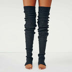 Winter Long Warm Leg Warmers Knitting Knee High Socks Girl Boot Topper Sock Skinny Stockings Lolita Knitted Crochet Long Socks