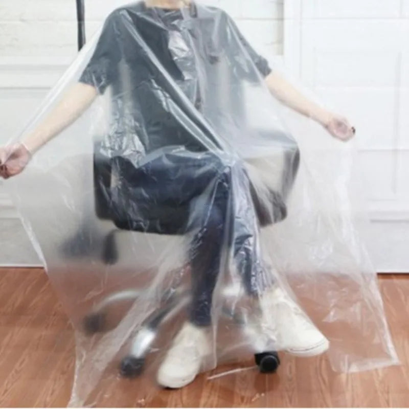 100pcs Waterproof Disposable Hair Salon Capes Washing Pads Shampoo Cape Hairdressing Shawl Barbershop Hair Salon Cape