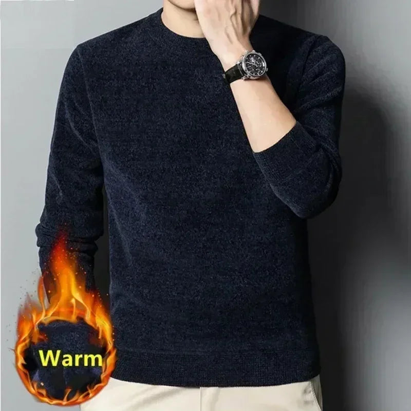 Men's Sweater Thickened Knitted Pullover