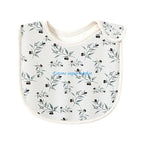 090B Baby Feeding Drool Bib Sweet Print Saliva Towel Soft Cotton Button Burp Cloth for Newborn Toddler Shower Gifts