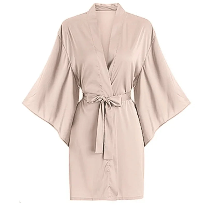 Salon Client Gown Robes Cape Hair Salon Hair Cutting Smock for Clients Kimono Style Black Hairdressing Cape Client Smock