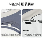 Men's Pajamas Spring Autumn 100% Cotton Youth Pajamas Student Suits Fashionable Sweet Cartoon Home Clothes For Men