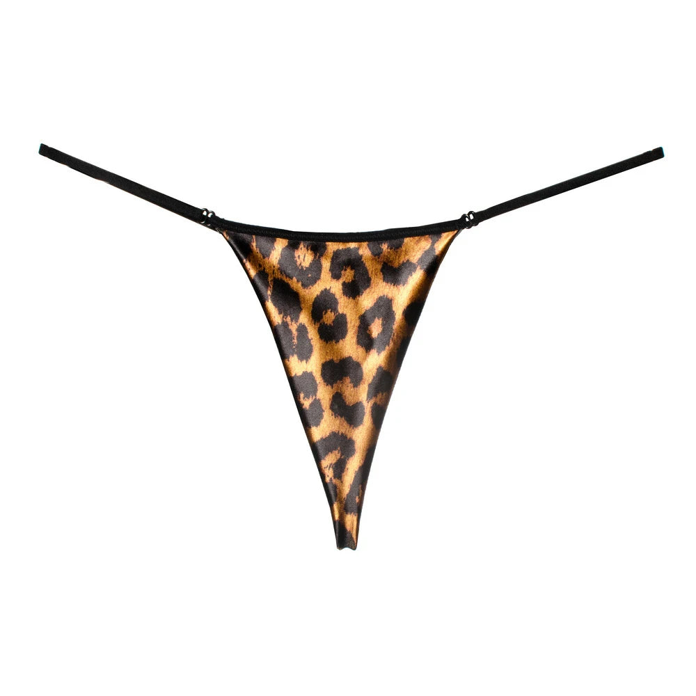 Lingerie Underwear Ladies Seamless Cotton Thin Belt Sexy Panties Leopard G-string Women Thong Briefs