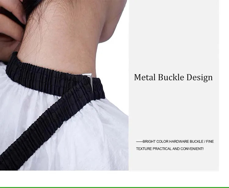 Custom Logo Water Repellent Adjustable Metal Button Hair Salon Work Hair Salon Hair Dressing Capes