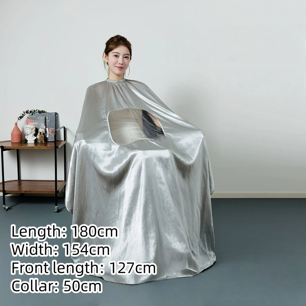 Large Size Hair Salon Hair Cutting Wrap Long Sleeve Hairdresser Robe Anti Hair Gown Barber Hairdressing Cloak Barbershop Apron