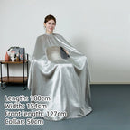 Large Size Hair Salon Hair Cutting Wrap Long Sleeve Hairdresser Robe Anti Hair Gown Barber Hairdressing Cloak Barbershop Apron