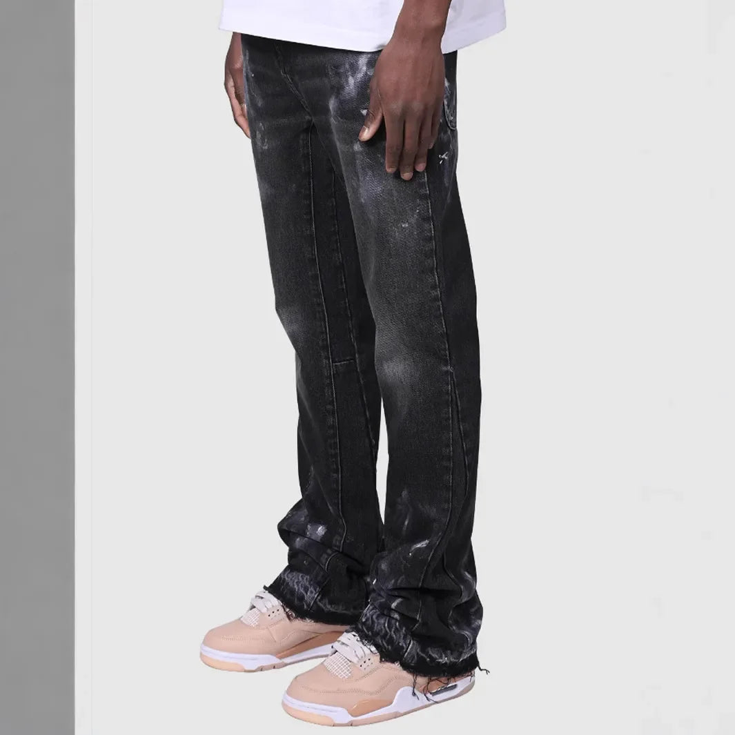 Jeans Men Denim Pant Vintage Straight Pants