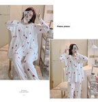 Maternity 2-Piece Spring And Autumn Breastfeeding Pajamas Homewear Spring And Summer Monthly Clothing Leisure Home Suit