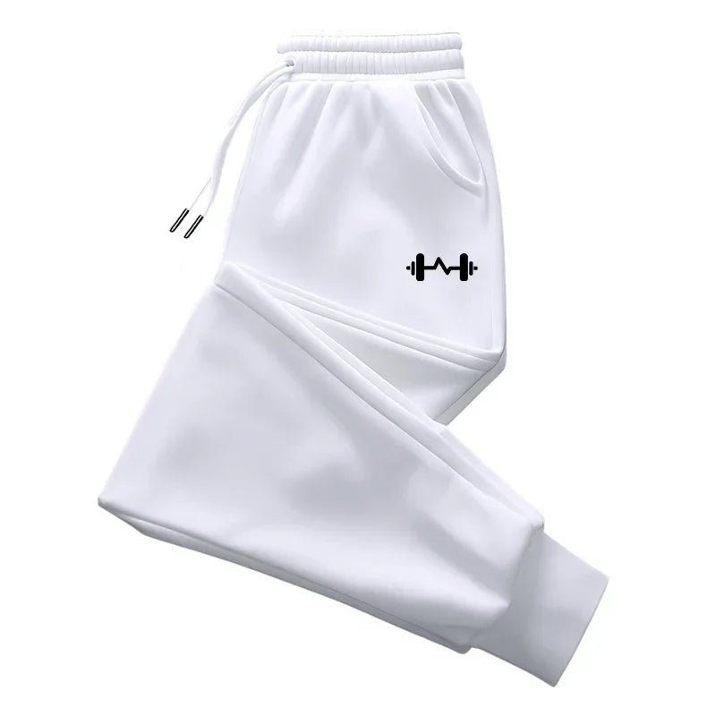 Mens Pants Barbell Printed   Trousers Autumn Winter Pants Fashion Drawstring Casual Sweatpants Jogging Sports Pants Joggers Men