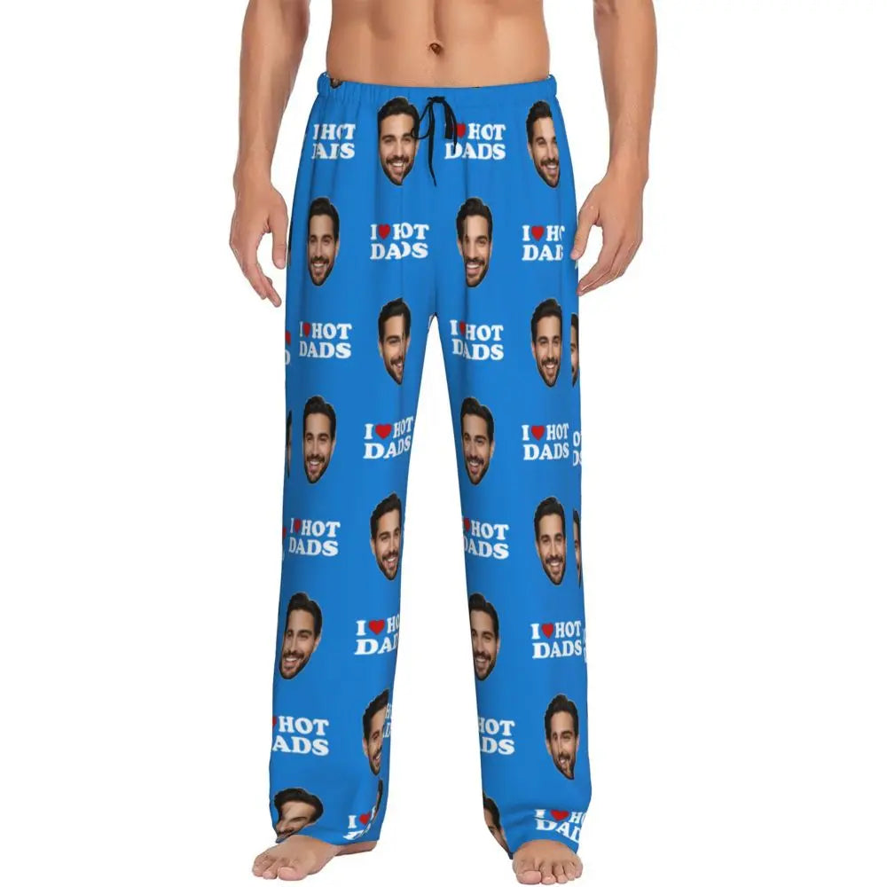 I Love Hot Moms Custom Pajama Pants