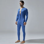 New Men's One-Piece Pajamas Home Fitness Wear Men's Bodysuit