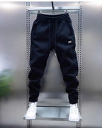 Men's Pants - Solid Color Casual Pants, Sweatpants