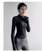 Women's Jacket Quick-drying Sun Protection Sport Coat Women's Tight Yoga Wear Long Sleeve Cardigan Running Fitness Jacket Zipper