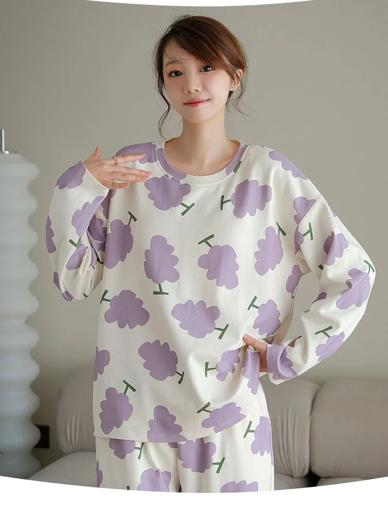 Nursing Pregnant Women's Clothing Set Large Size