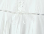 2025 summer new product women's clothing fashionable, fresh, sweet and elegant waist-hugging lace-up design suspender dress