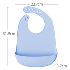 Baby Bib Adjustable Waterproof Bibs Babies Soft Edible Silicone Newborn Saliva Dripping Towel Drooling Children Scarf BPA Free