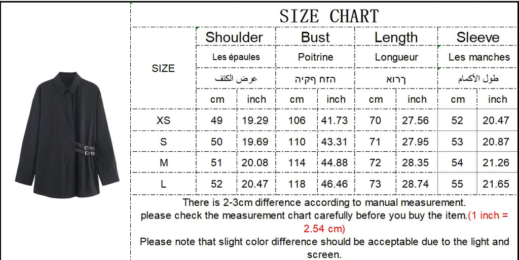 Women Black Shirts for Women Female Fashion Long Sleeve Blouses Women's Casual Shirt
