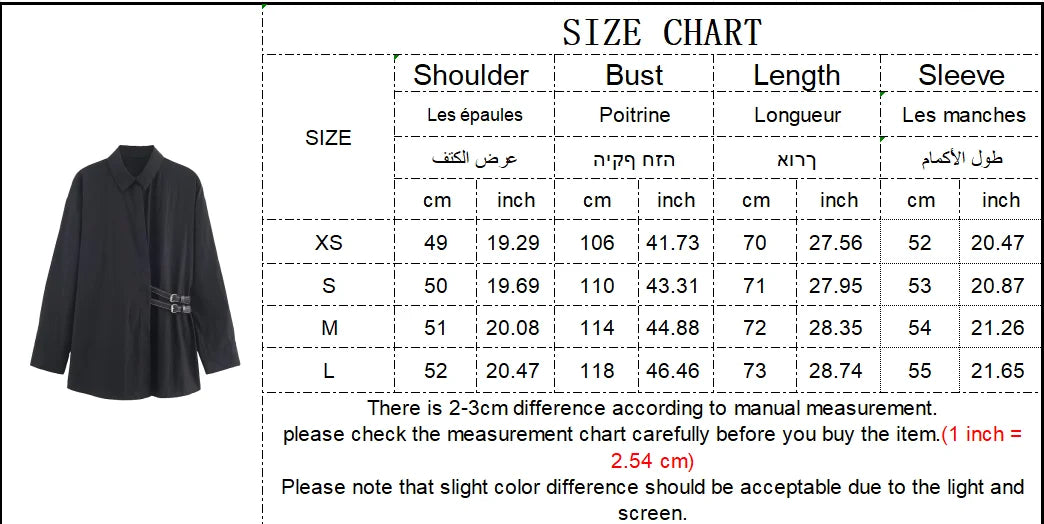 Women Black Shirts for Women Female Fashion Long Sleeve Blouses Women's Casual Shirt