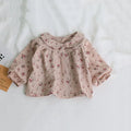 Spring Baby Girl Tshirt Cotton Floral Long Sleeve Infant Top Toddler Girl Clothing