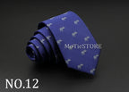 New Design Animal Tie For Men Polyester Woven Necktie Ladybug Dog Dinosaur Shark Jacquard Fashion Party Wedding Gravata Ties