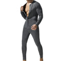 New Men's One-Piece Pajamas Home Fitness Wear Men's Bodysuit