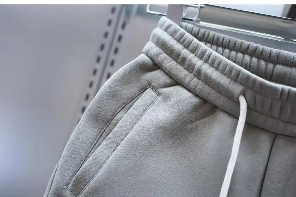 Men's Pants - Solid Color Casual Pants, Sweatpants