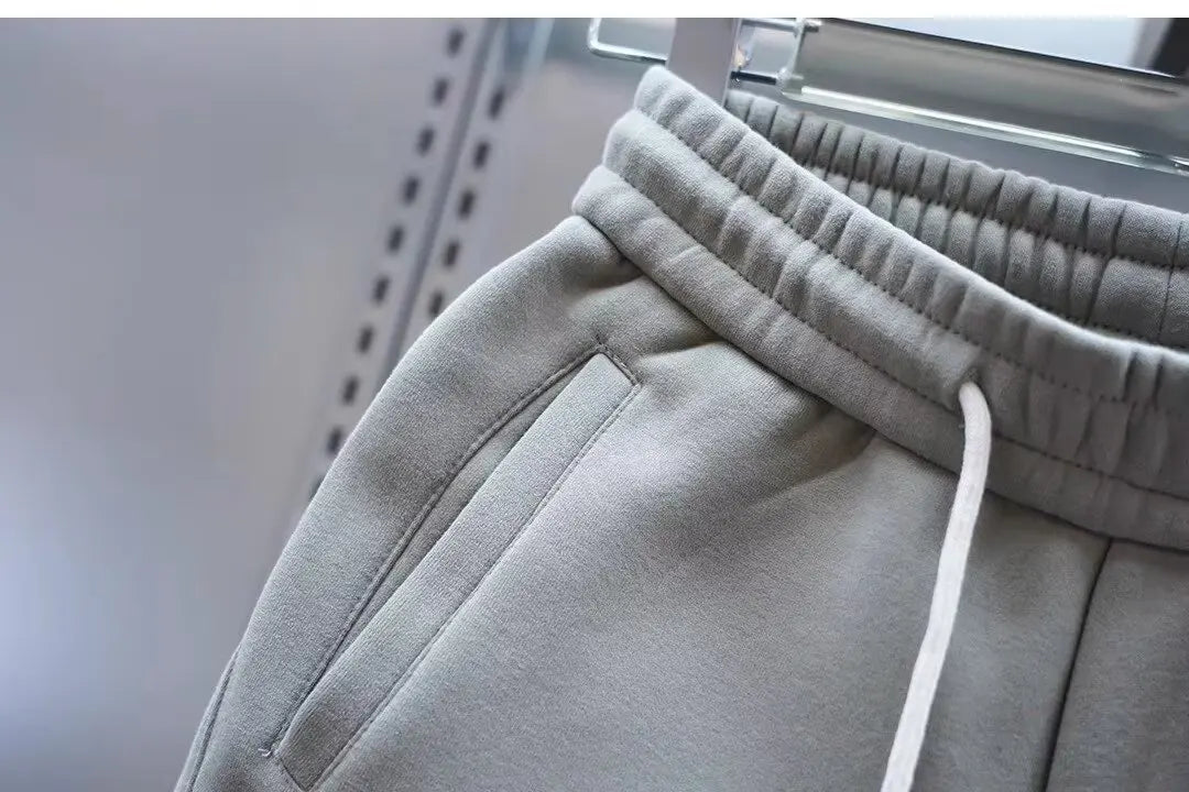 Men's Pants - Solid Color Casual Pants, Sweatpants