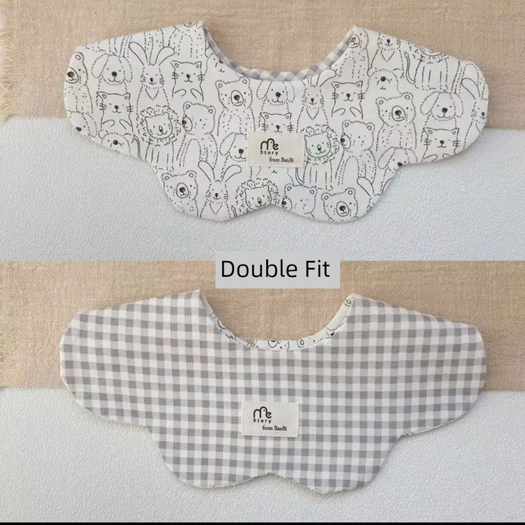 [2] Baby double-sided saliva towel ins K-style New arrival baby cotton bib Easiest for match double-sided saliva pocket bib