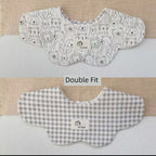 [2] Baby double-sided saliva towel ins K-style New arrival baby cotton bib Easiest for match double-sided saliva pocket bib