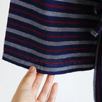 Blue Red Striped Printed Robe for Men 100% Cotton Kimono Men Bathrobe for Spring Autumn 100% Cotton Long Style Men Kimono Robe