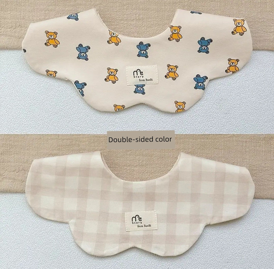 [2] Baby double-sided saliva towel ins K-style New arrival baby cotton bib Easiest for match double-sided saliva pocket bib
