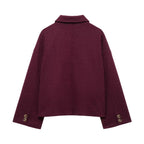 Women's Jackets Coats Autumn 2025 New Chic Loose Long-Sleeved Warm Jackets Fashion Joker Elegant Women's Street Youth Outerwear