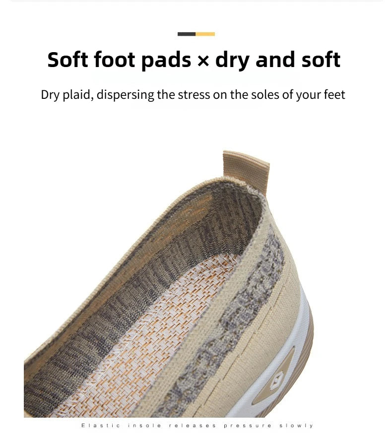 Shoes for women 2025 Spring Autumn hot casual shoes with soft soles lightweight single shoe for women breathable mother shoes