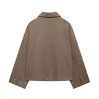 Women's Jackets Coats Autumn 2025 New Chic Loose Long-Sleeved Warm Jackets Fashion Joker Elegant Women's Street Youth Outerwear