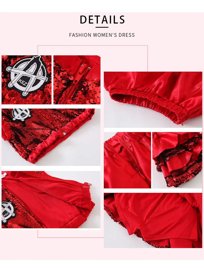 Children's Day Children's Performance Costumes Jazz Dance Sequins Modern Dance Street Dance Costumes Girls Performance Clothing