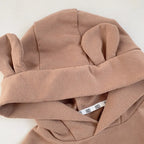 2024 Spring New Baby Boy Bear Hooded Sweatshirt Toddler Girls Cotton Clothes Embroidery Tops Kids Hoodies Outwear