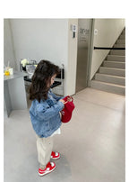 Girl Denim Jacket Spring and Autumn Children's Casual Jeans Clothes Little Girl Baby Denim Coat