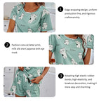Women Pajamas Sets Short Sleeve