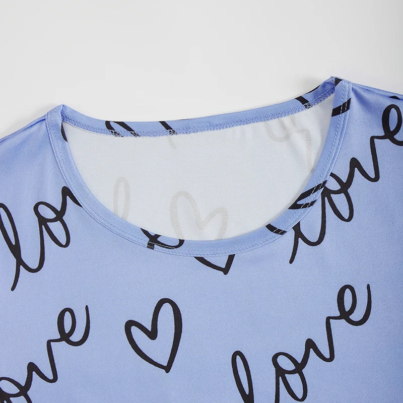 Women Pajamas Sets Short Sleeve