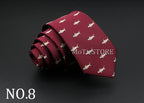 New Design Animal Tie For Men Polyester Woven Necktie Ladybug Dog Dinosaur Shark Jacquard Fashion Party Wedding Gravata Ties